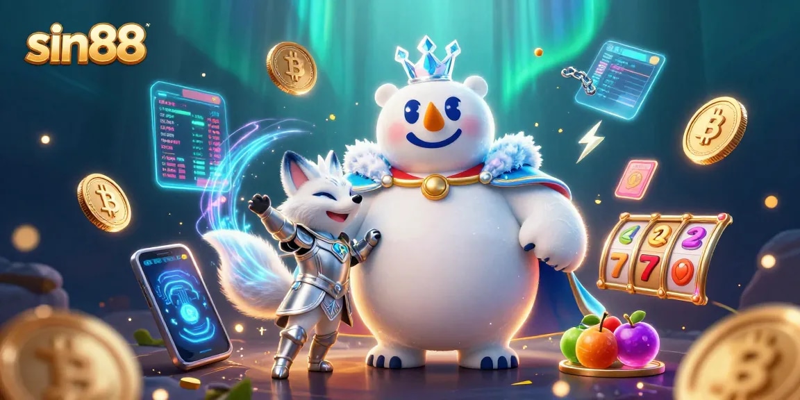Experience thrilling gameplay at sin88 with an ultra-detailed 3D scene showcasing exciting casino elements, engaging characters, and vibrant energy.