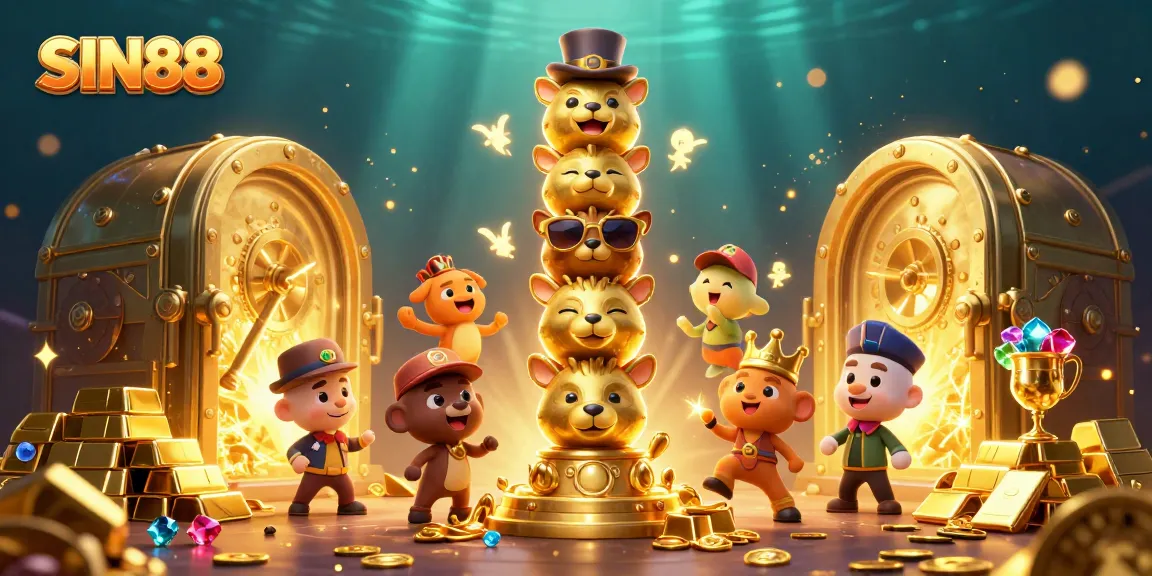 Experience the thrill of SIN88 with vibrant casino games and animated totem polEs.