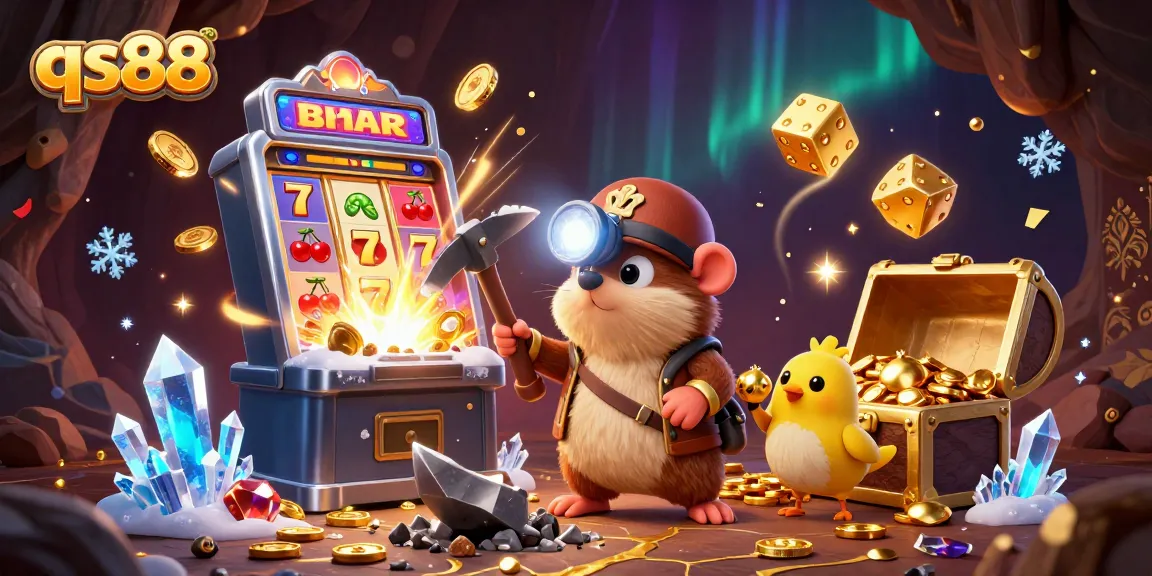 Engage with qs88 casino adventures featuring a treasure hunter mole and dynamic slot machines.