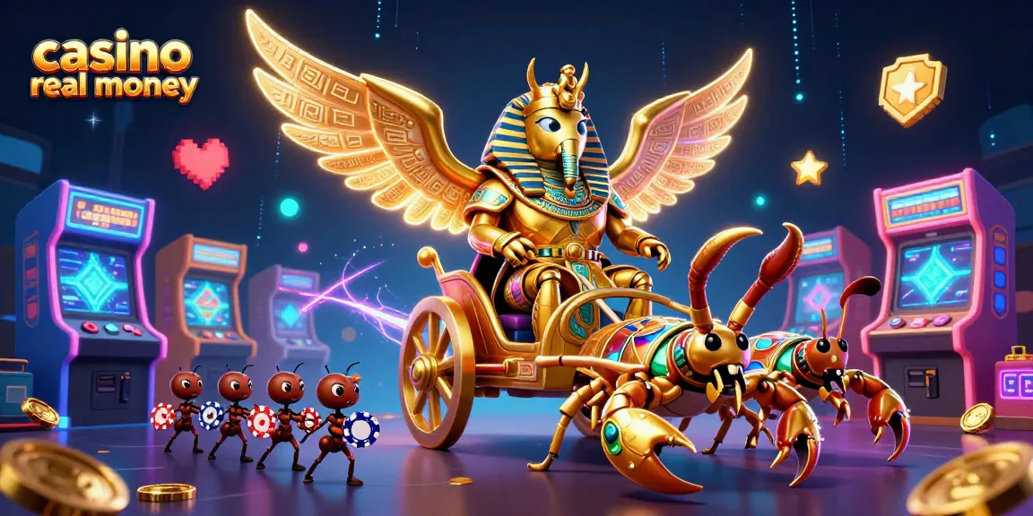 Engage with casino real money adventures through dynamic gaming elements in a rich 3D illustration.